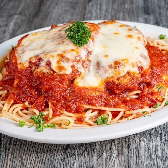 Chicken Parmigiana (Pasta).